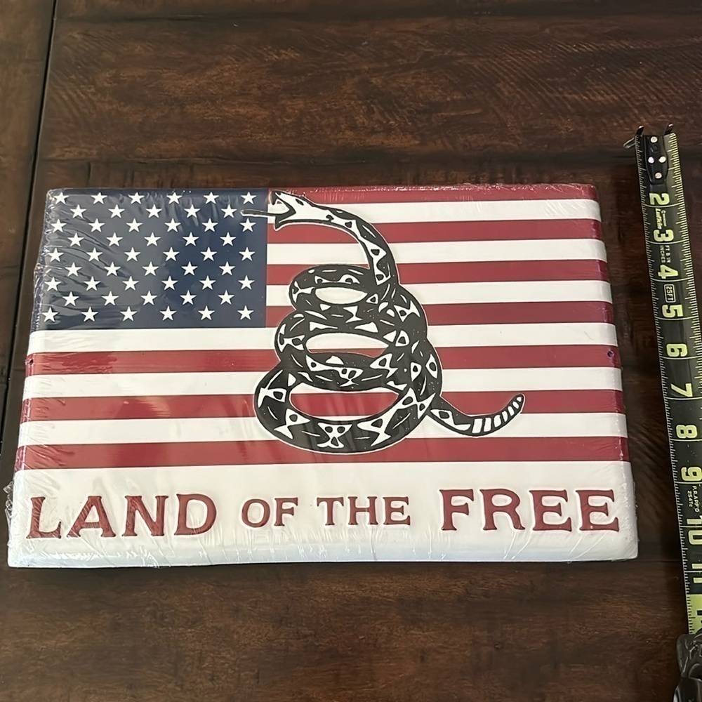 Land of the Free Home decor metal sign NEW